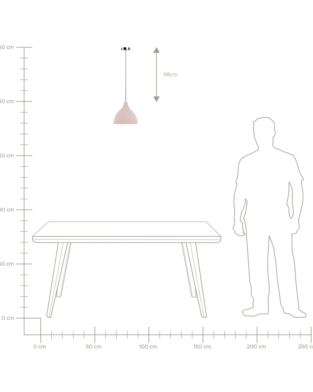 Best Beliani Riippuvalaisin Kipsi Vaaleanpunainen Lambro