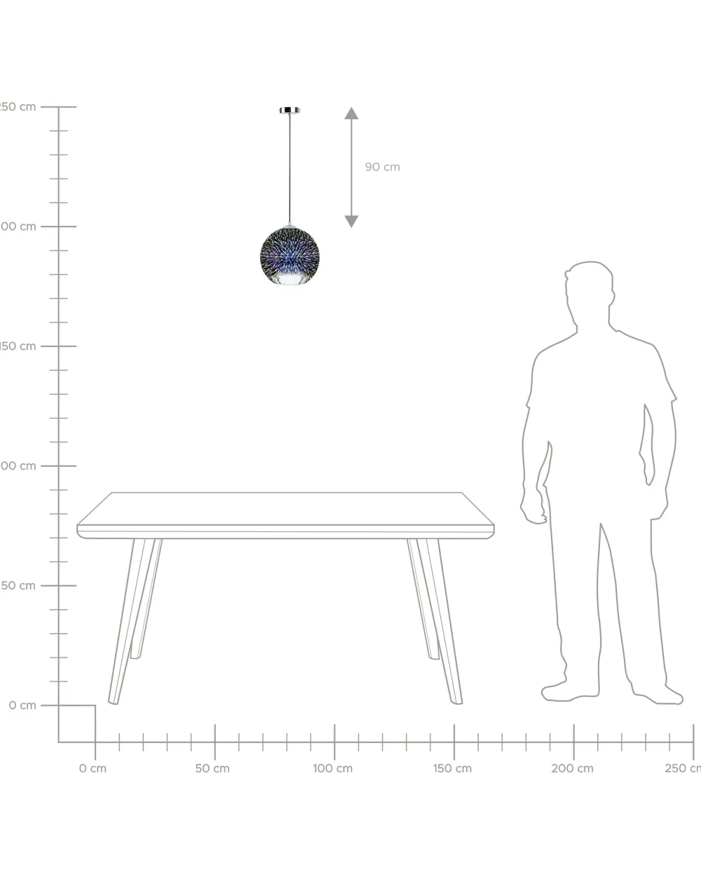 Valaisimet<Beliani Riippuvalaisin Lasi Hopea Sessera