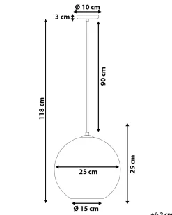 Valaisimet<Beliani Riippuvalaisin Lasi Hopea Sessera