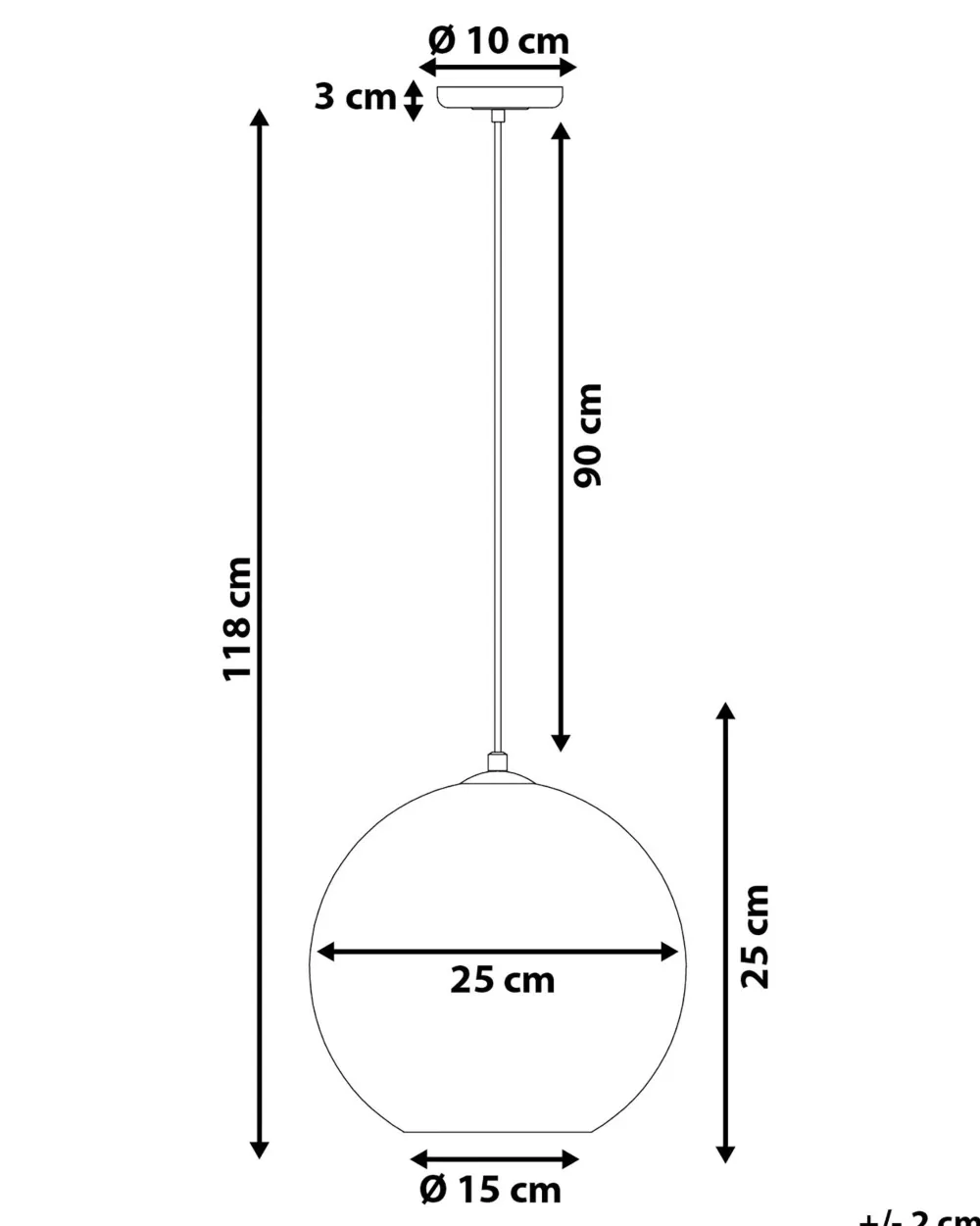 Valaisimet<Beliani Riippuvalaisin Lasi Hopea Sessera