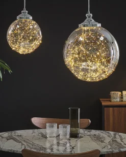 Flash Sale Beliani Riippuvalaisin Lasi Iso Hopea Beni