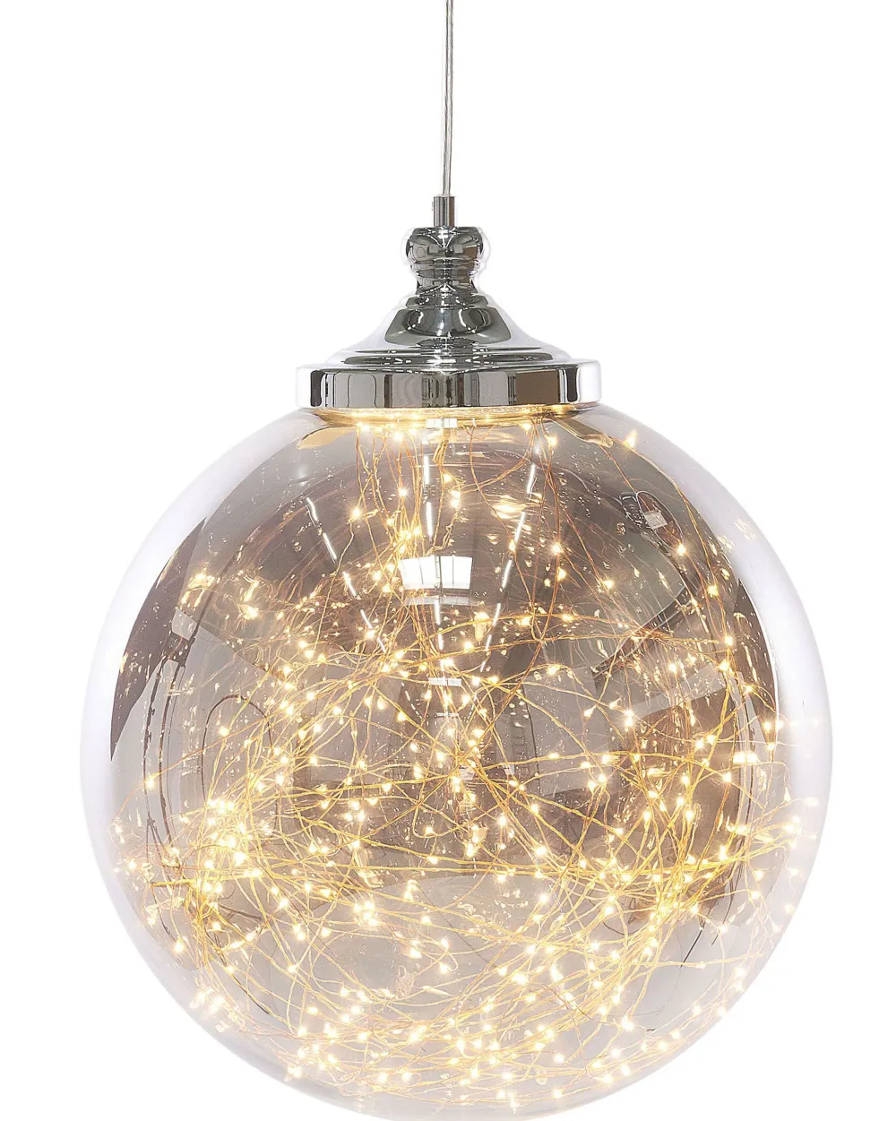 Flash Sale Beliani Riippuvalaisin Lasi Iso Hopea Beni