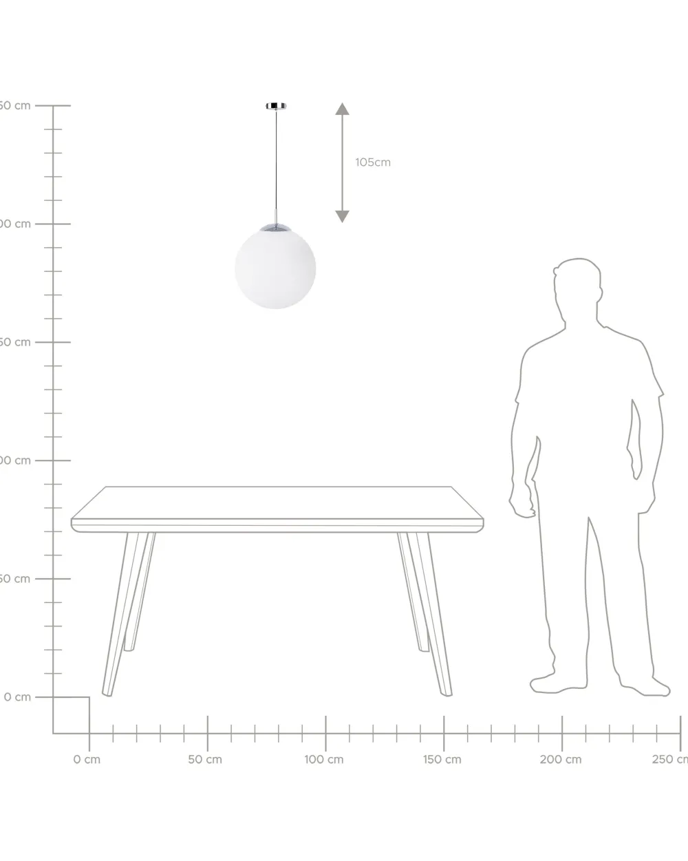 Cheap Beliani Riippuvalaisin Lasi Iso Valkoinen Barrow
