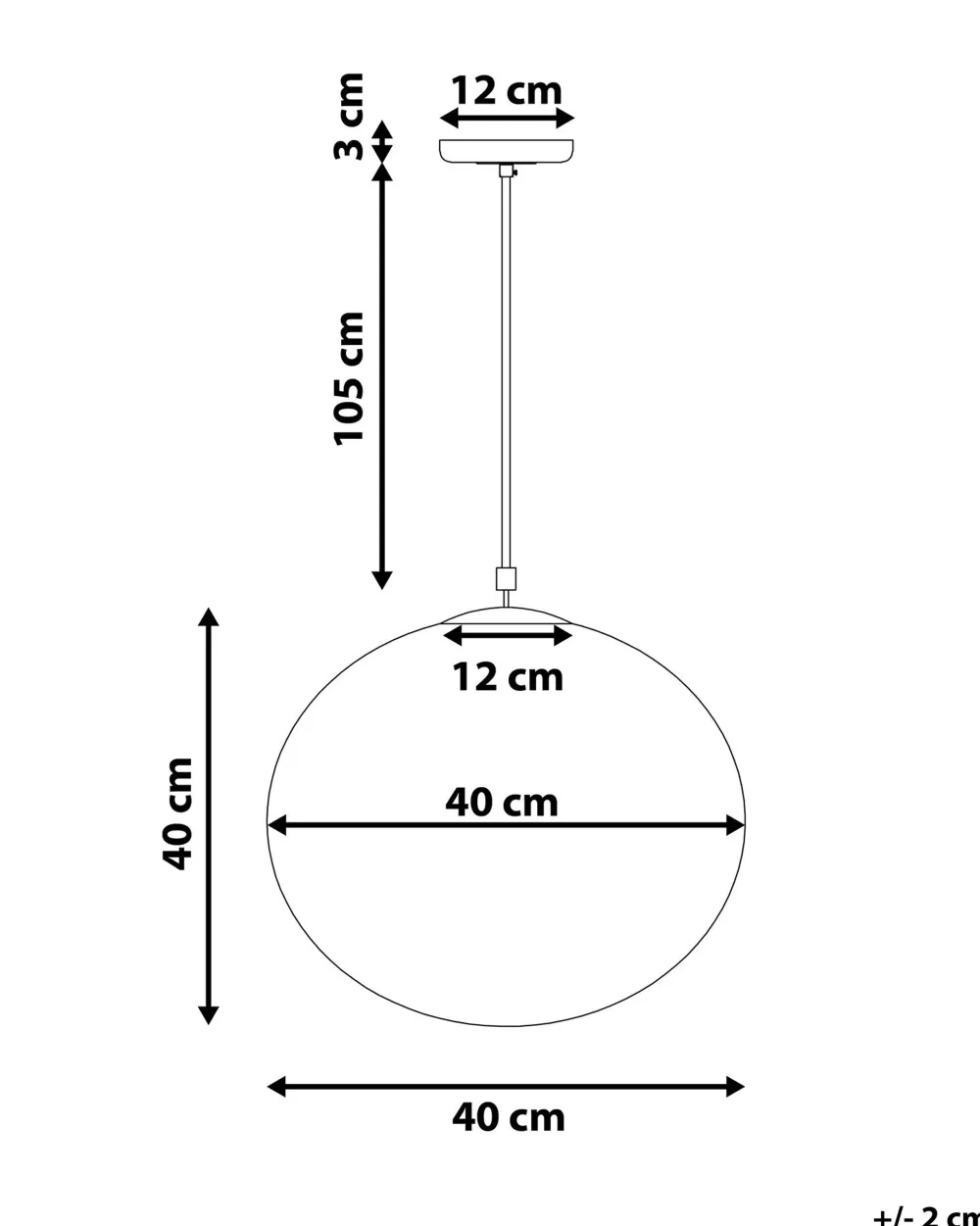 Cheap Beliani Riippuvalaisin Lasi Iso Valkoinen Barrow