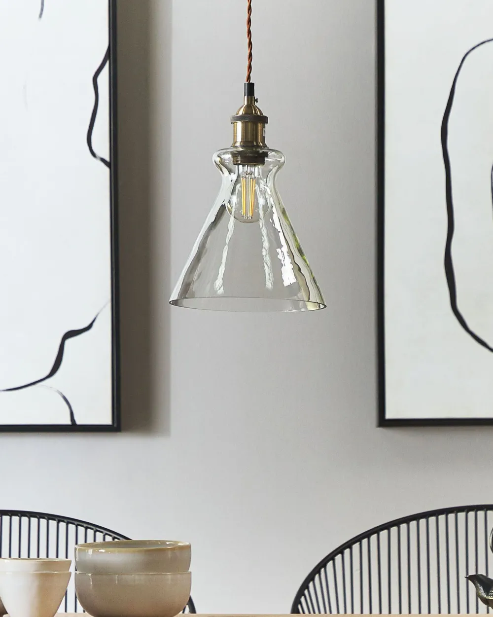 Cheap Beliani Riippuvalaisin Lasi Kirkas Bergantes