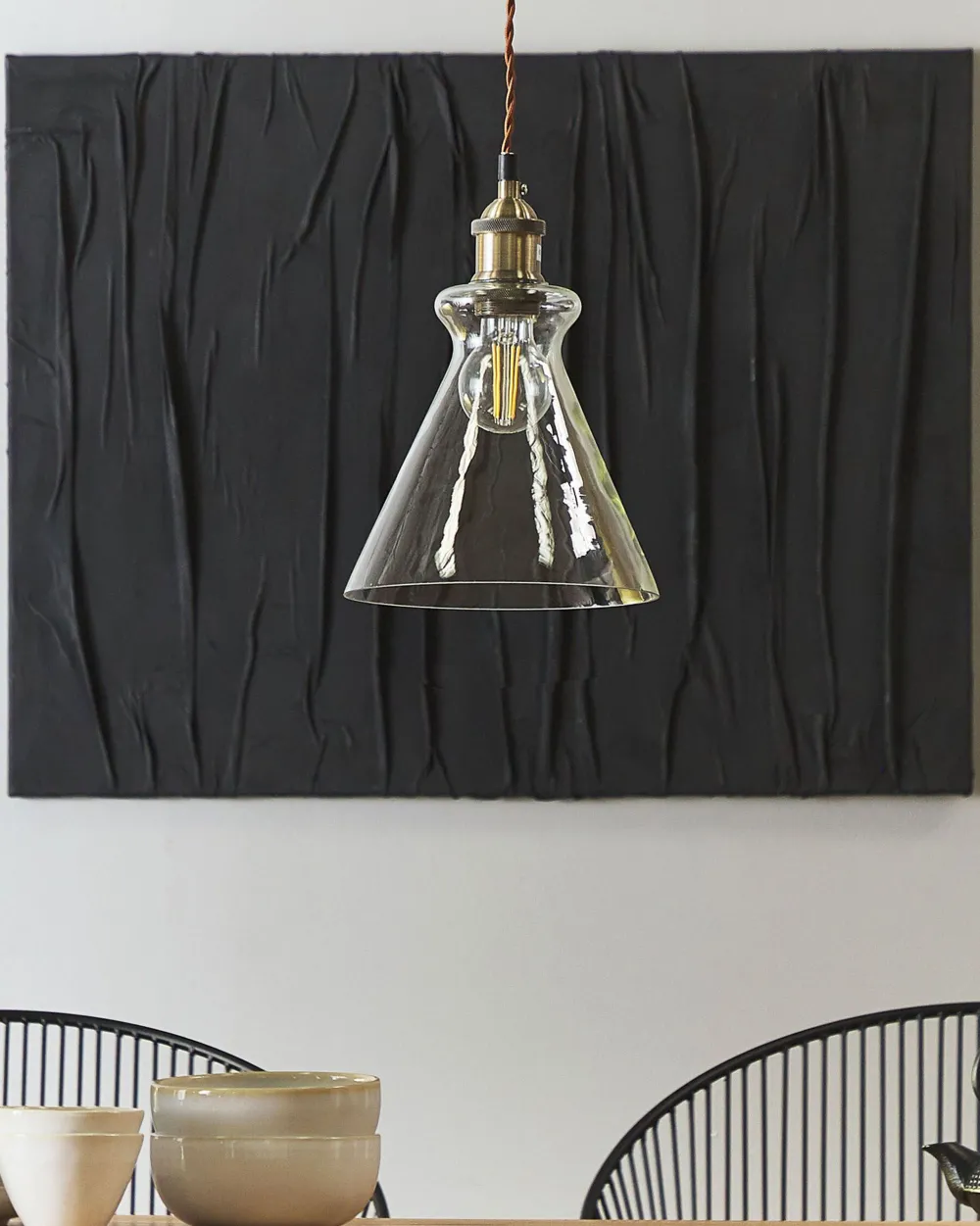 Cheap Beliani Riippuvalaisin Lasi Kirkas Bergantes