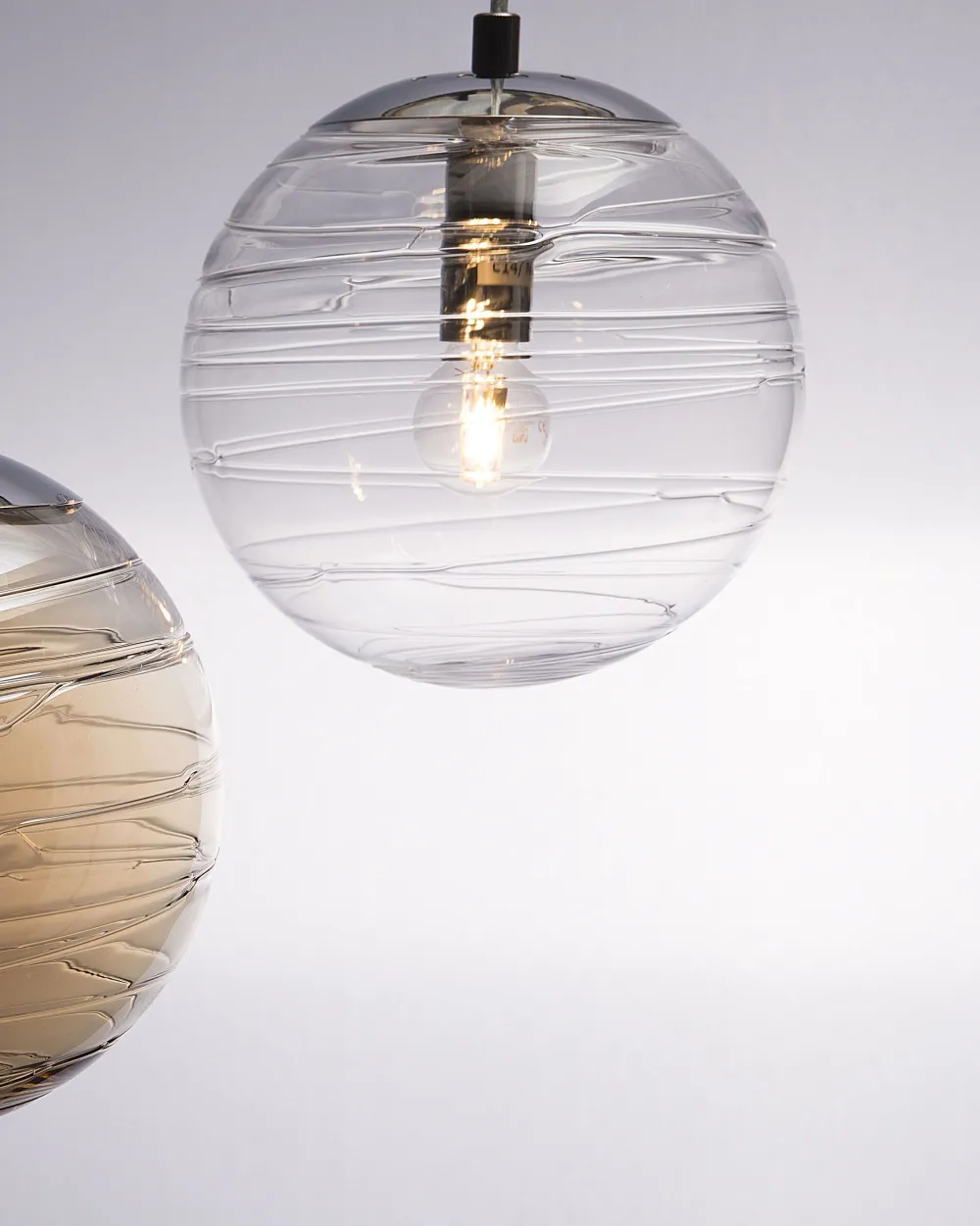 Valaisimet<Beliani Riippuvalaisin Lasi Kirkas Mirna
