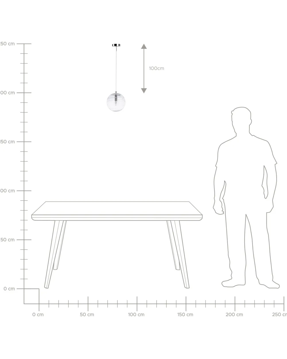 Valaisimet<Beliani Riippuvalaisin Lasi Kirkas Mirna