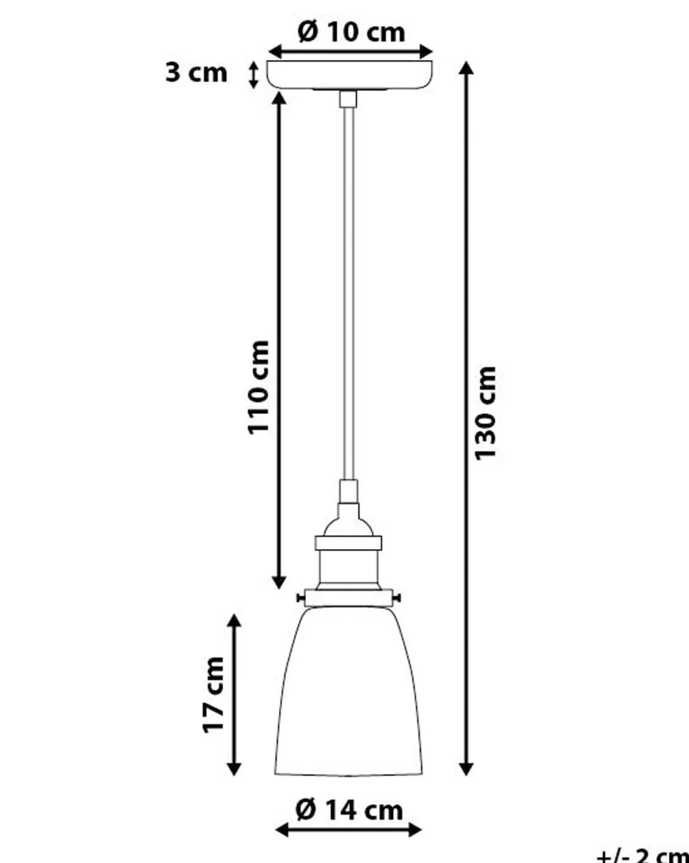 Valaisimet<Beliani Riippuvalaisin Lasi Kirkas Parma