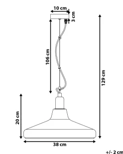 New Beliani Riippuvalaisin Lasi Kirkas Alikos