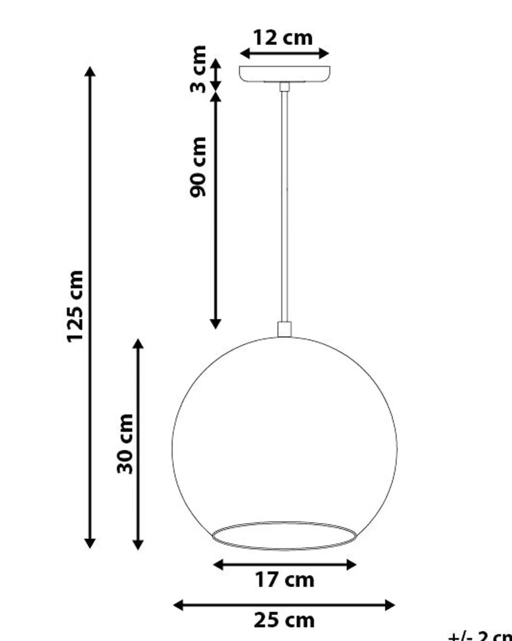 Valaisimet<Beliani Riippuvalaisin Lasi Kulta Asaro