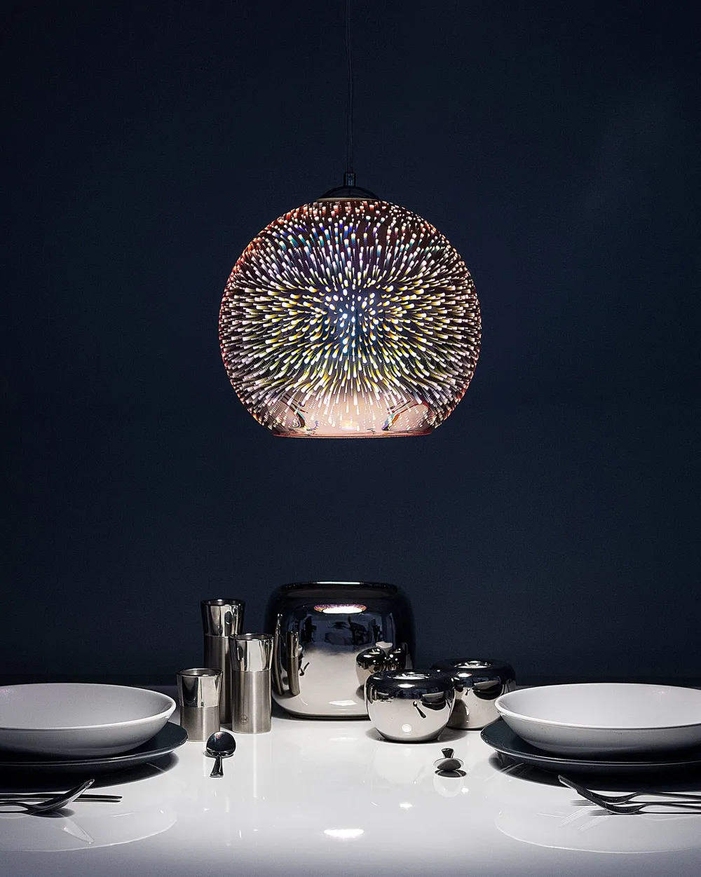 Valaisimet<Beliani Riippuvalaisin Lasi Kupari Sessera