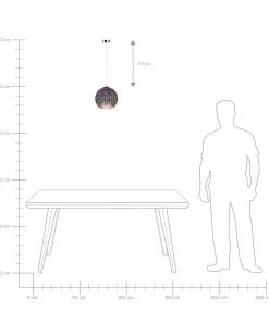 Valaisimet<Beliani Riippuvalaisin Lasi Kupari Sessera
