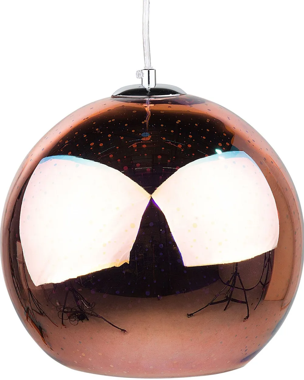 Valaisimet<Beliani Riippuvalaisin Lasi Kupari Sessera