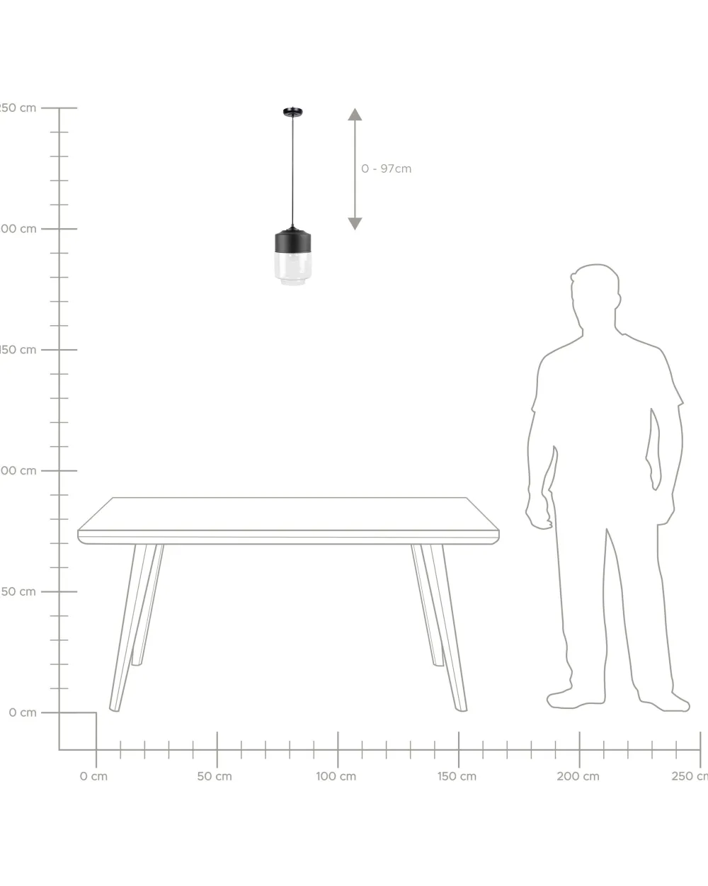 Hot Beliani Riippuvalaisin Lasi Musta Jurua
