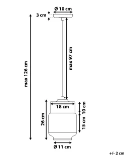 Hot Beliani Riippuvalaisin Lasi Musta Jurua