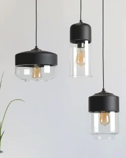 Valaisimet<Beliani Riippuvalaisin Lasi Musta Murray