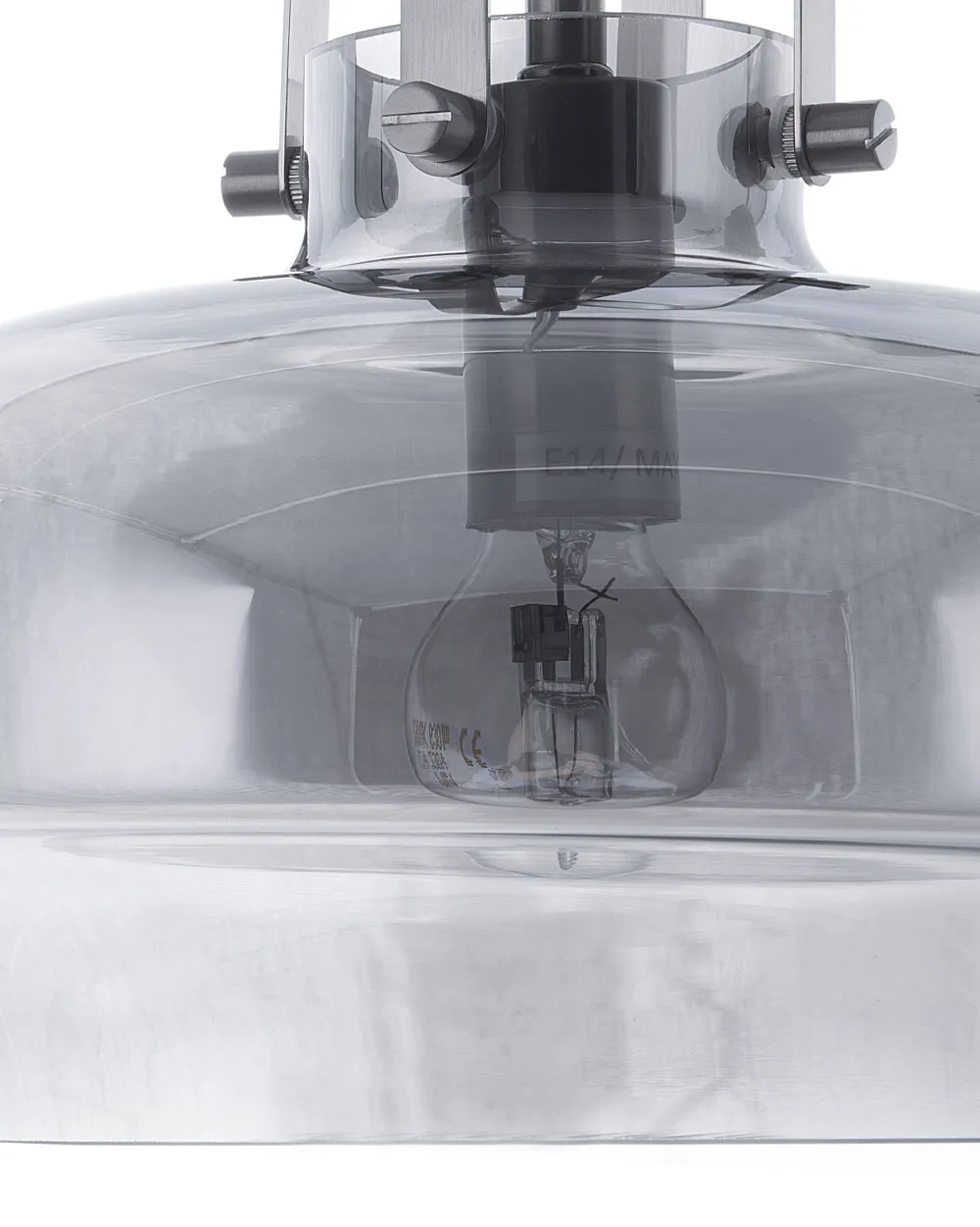 Valaisimet<Beliani Riippuvalaisin Lasi Vaaleanharmaa Wiltz