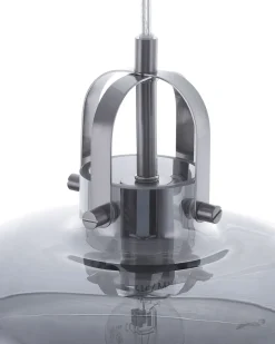 Valaisimet<Beliani Riippuvalaisin Lasi Vaaleanharmaa Wiltz