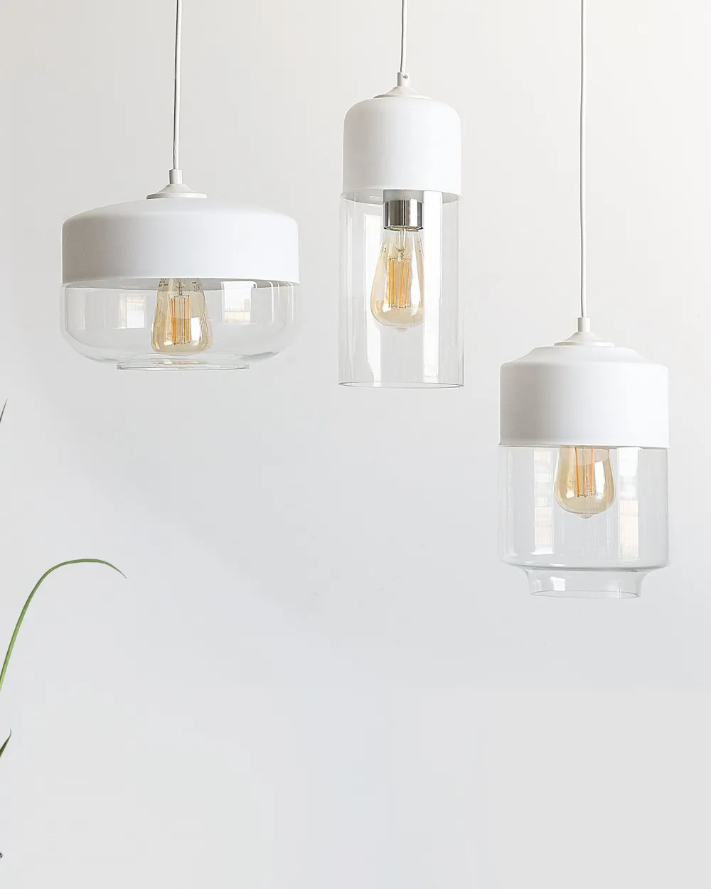 Best Beliani Riippuvalaisin Lasi Valkoinen Jurua