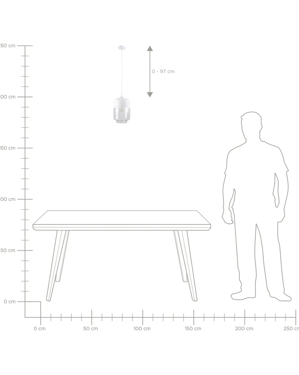 Best Beliani Riippuvalaisin Lasi Valkoinen Jurua