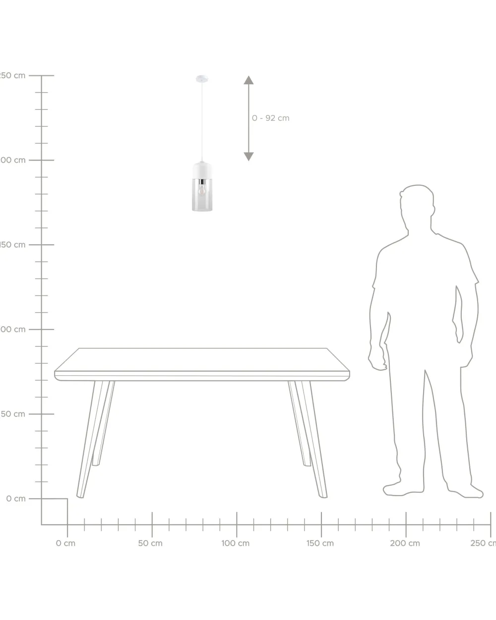 Valaisimet<Beliani Riippuvalaisin Lasi Valkoinen Purus
