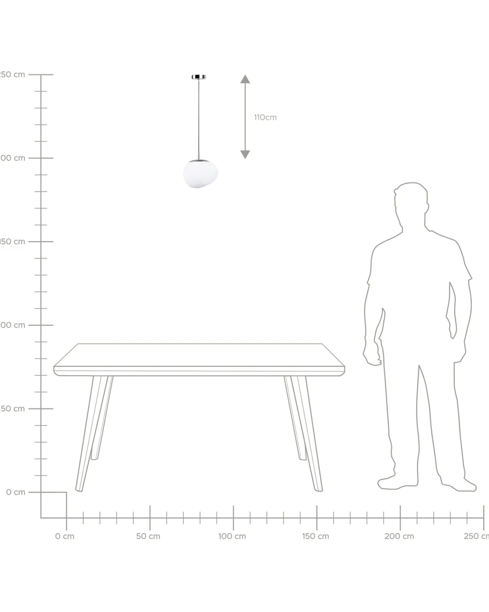 Store Beliani Riippuvalaisin Lasi Valkoinen Liffel