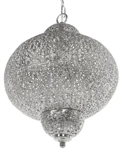 Shop Beliani Riippuvalaisin Metalli Hopea Tyne