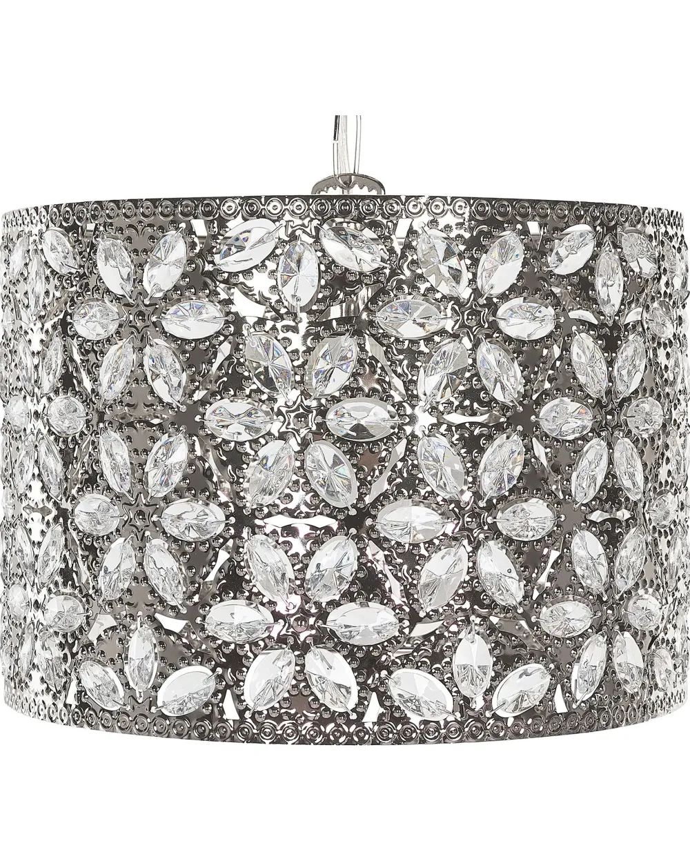 Valaisimet<Beliani Riippuvalaisin Metalli Hopea Sajo