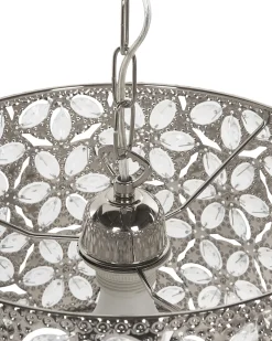 Valaisimet<Beliani Riippuvalaisin Metalli Hopea Sajo