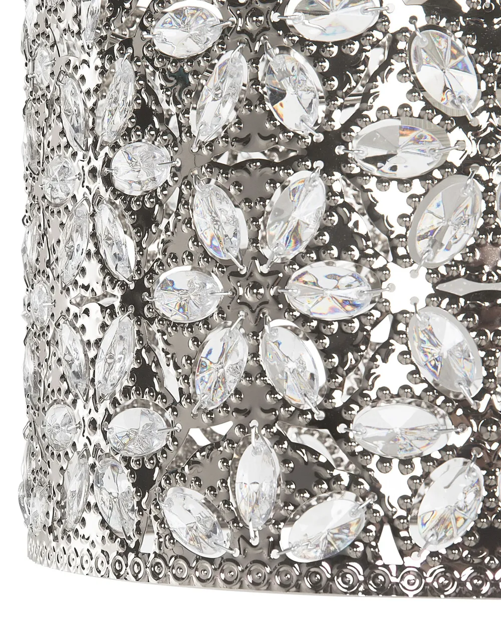 Valaisimet<Beliani Riippuvalaisin Metalli Hopea Sajo