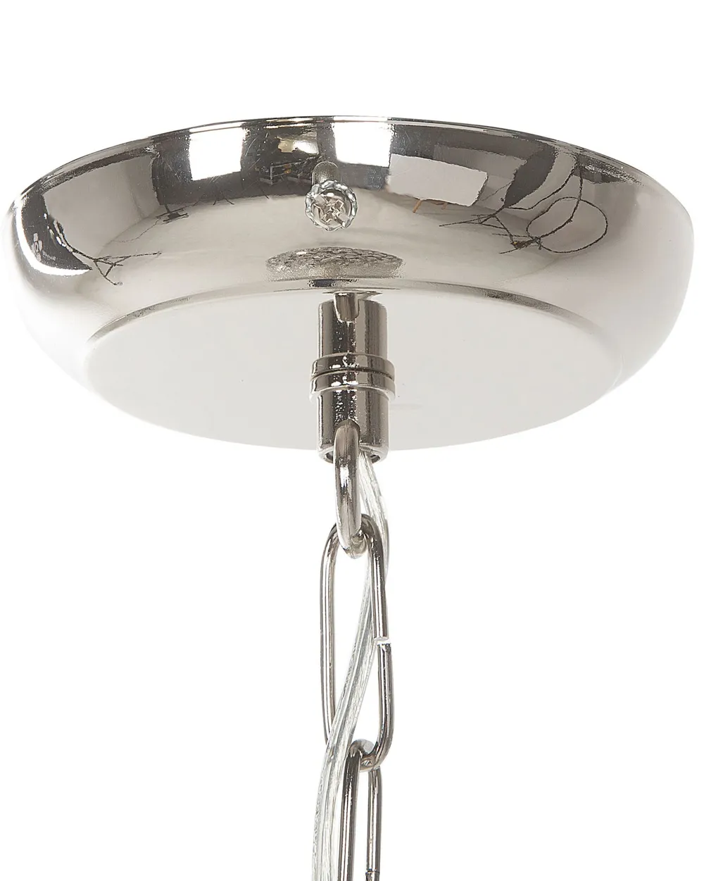 Valaisimet<Beliani Riippuvalaisin Metalli Hopea Sajo