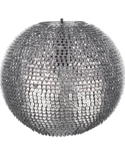 Valaisimet<Beliani Riippuvalaisin Metalli Hopea Seine