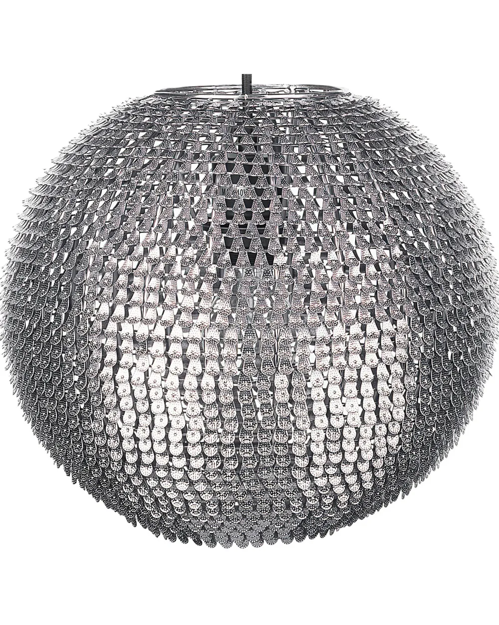 Valaisimet<Beliani Riippuvalaisin Metalli Hopea Seine