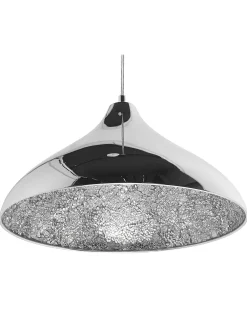 Valaisimet<Beliani Riippuvalaisin Metalli Hopea Iskar