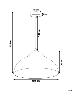 Valaisimet<Beliani Riippuvalaisin Metalli Hopea Iskar