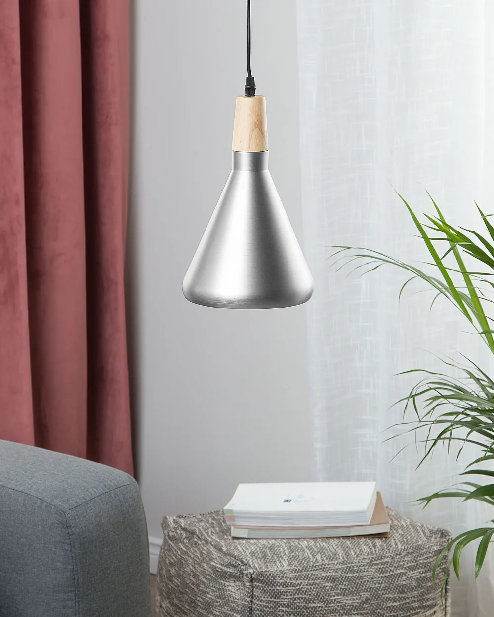 Clearance Beliani Riippuvalaisin Metalli Hopea Arda