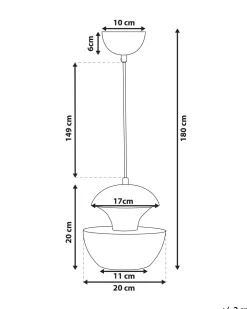 Valaisimet<Beliani Riippuvalaisin Metalli Hopea Bojana