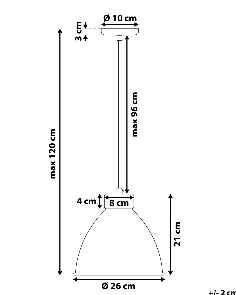 Valaisimet<Beliani Riippuvalaisin Metalli Kupari Darya