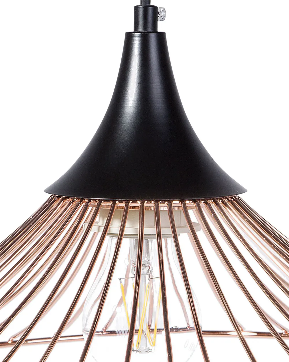 Valaisimet<Beliani Riippuvalaisin Metalli Kupari Giona