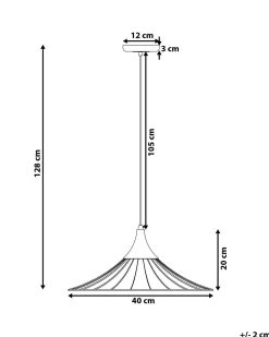 Valaisimet<Beliani Riippuvalaisin Metalli Kupari Giona