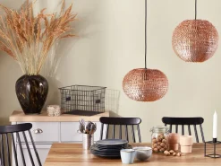 Valaisimet<Beliani Riippuvalaisin Metalli Kupari Reine