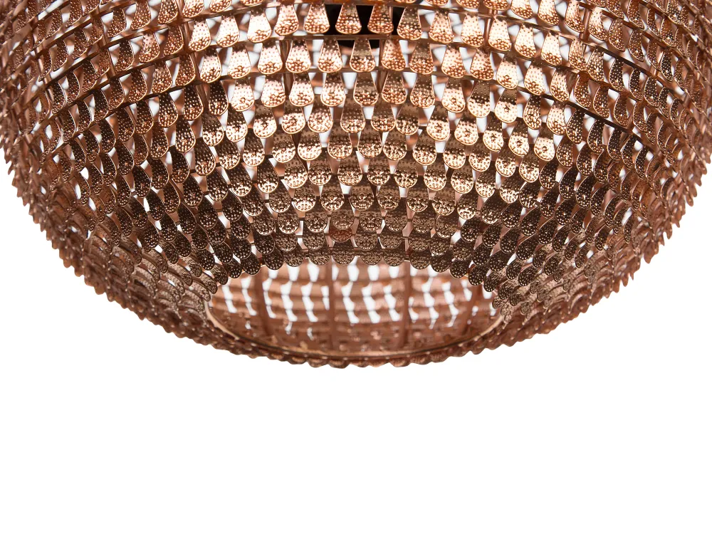 Valaisimet<Beliani Riippuvalaisin Metalli Kupari Reine