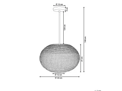 Valaisimet<Beliani Riippuvalaisin Metalli Kupari Reine