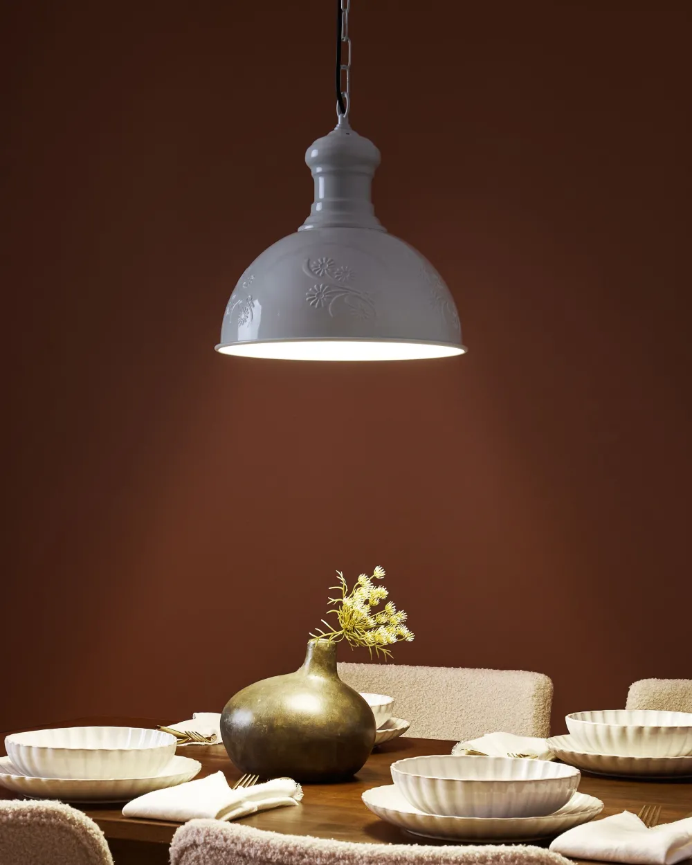 Cheap Beliani Riippuvalaisin Metalli Luonnonvalkoinen Didessa