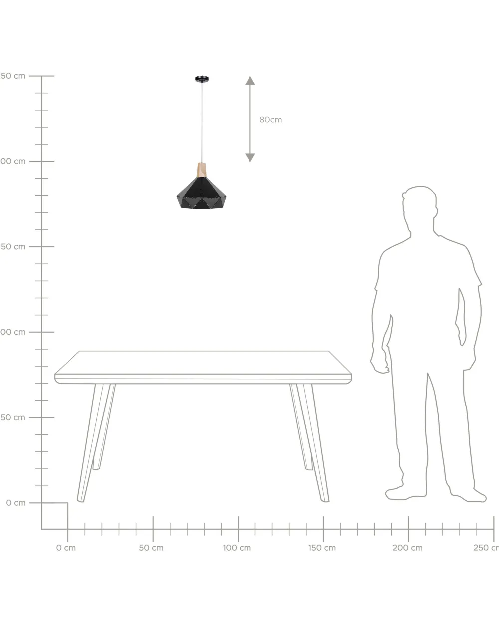 Discount Beliani Riippuvalaisin Metalli Musta Somme