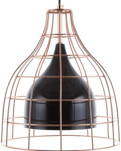 Sale Beliani Riippuvalaisin Metalli Musta/Kupari Tresa
