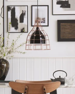 Sale Beliani Riippuvalaisin Metalli Musta/Kupari Tresa