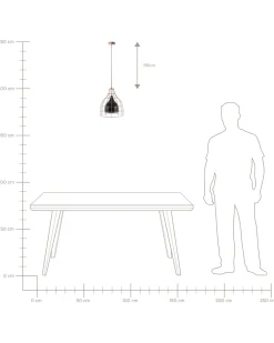 Sale Beliani Riippuvalaisin Metalli Musta/Kupari Tresa
