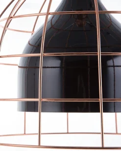 Sale Beliani Riippuvalaisin Metalli Musta/Kupari Tresa